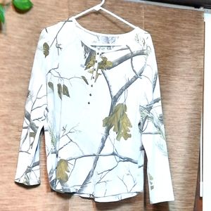 WHITE CAMOUFLAGE TOP